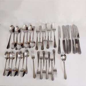 Lot 38pcs Phaltzgraff 18/0 Legacy Stainless Steel Flatware Knives Forks Spoons